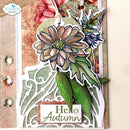 Elizabeth Craft Stamp And Die Set Autumn Harvest Florals*
