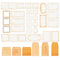 49 And Market Colour Swatch: Peach Envelope Bits*
