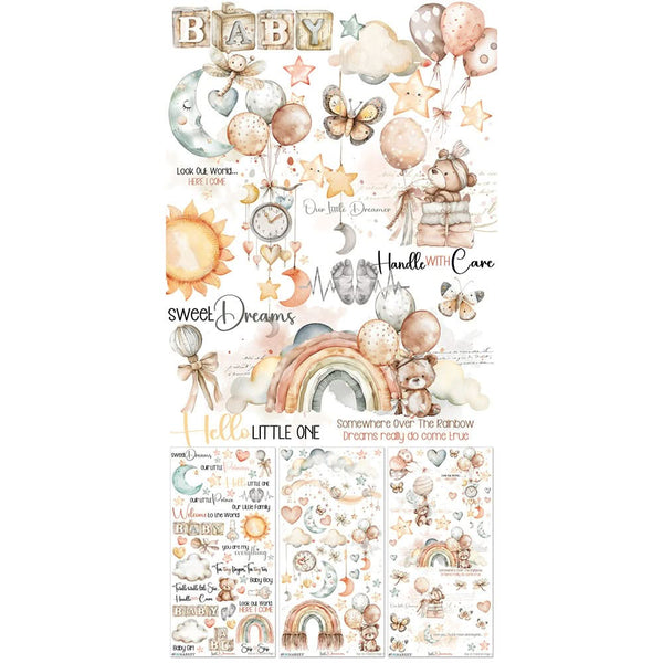 49 And Market Rub-On Transfer Set 6"X12" Little Dreamer