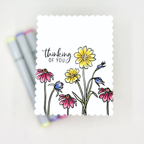 Hero Arts Clear Stamps 4"X6" Wild Flowers