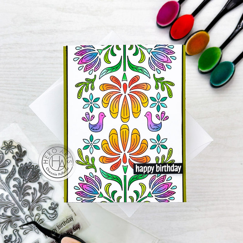 Hero Arts Colour Layering Stencil Set 5.25"X6.5" Folk Art*