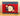 Graduation-themed card with a child in a cap and gown on a red and blue background with stars.