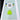 Green frog on a polka dot background with rainbow elements and text