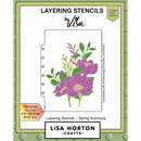 Lisa Horton Crafts Layering Stencils Spring Anemone