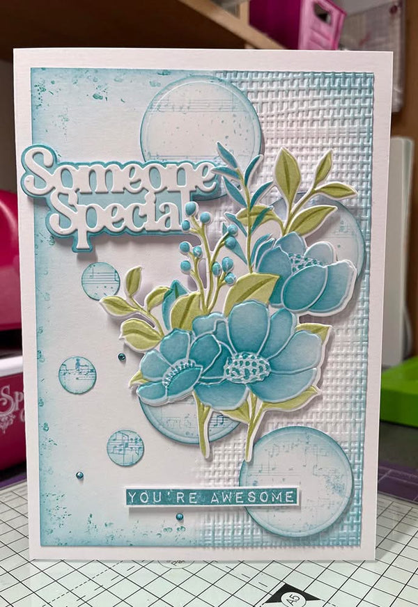 Lisa Horton Crafts Layering Stencils Spring Anemone