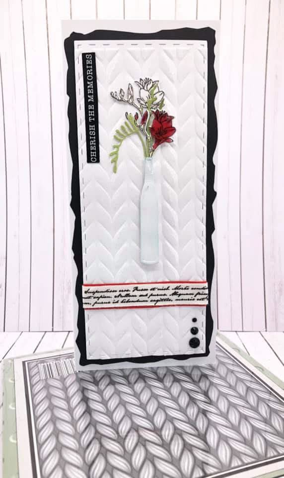 Lisa Horton Crafts Embossing Folder 6"X6" Knitted*