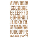 Simple Stories Colour Vibe Foam Alpha Stickers 6"X12" 129pack Woods - Hickory*