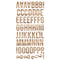 Simple Stories Colour Vibe Foam Alpha Stickers 6"X12" 129pack Woods - Hickory*