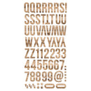 Simple Stories Colour Vibe Foam Alpha Stickers 6"X12" 129pack Woods - Hickory*