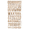 Simple Stories Colour Vibe Foam Alpha Stickers 6"X12" 129pack Woods - Hickory*