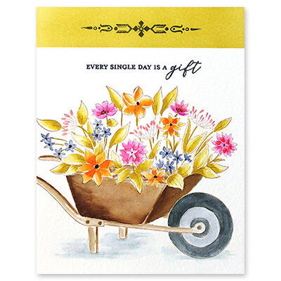 Penny Black Slapstick Cling Rubber Stamp - Let's Garden*
