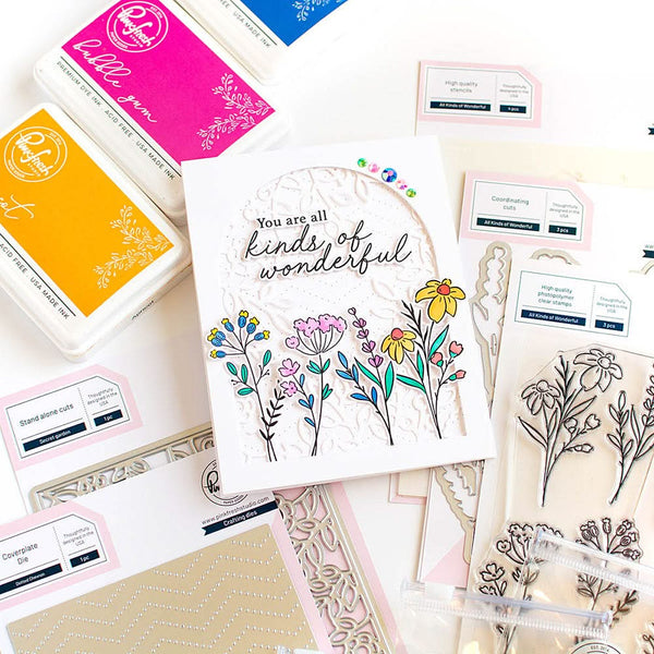 Pinkfresh Studio Clear Stamp Set 4"X6" All Kinds Of Wonderful*