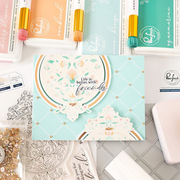 Pinkfresh Studio Clear Stamp Set 4"X6" Garden Tapestry*