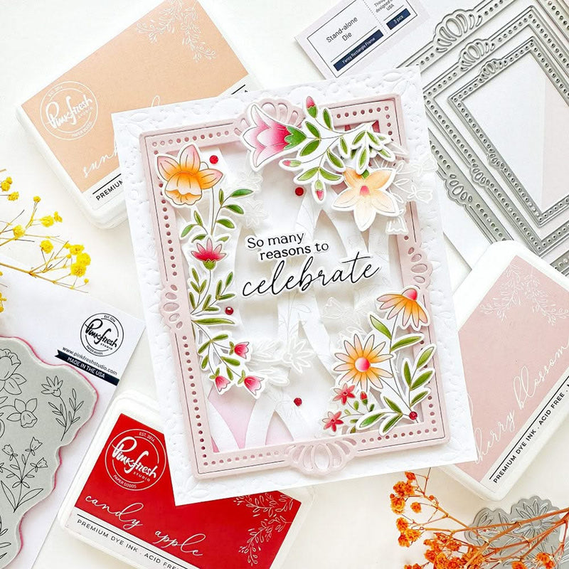 Pinkfresh Studio Die Set Print Shop: Modern Botanicals*