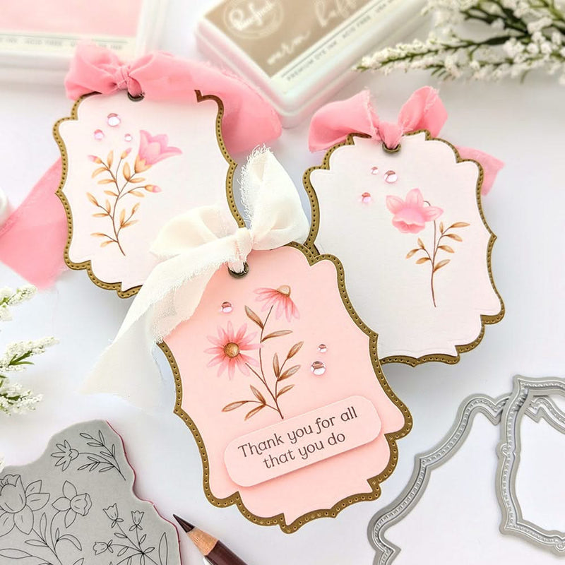 Pinkfresh Studio Die Set Print Shop: Modern Botanicals*