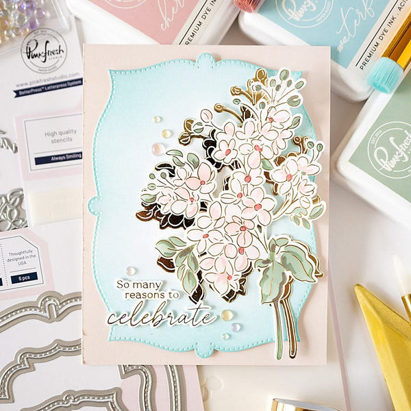 Pinkfresh Studio Clear Stamp Set 4"X6" Always Smiling*