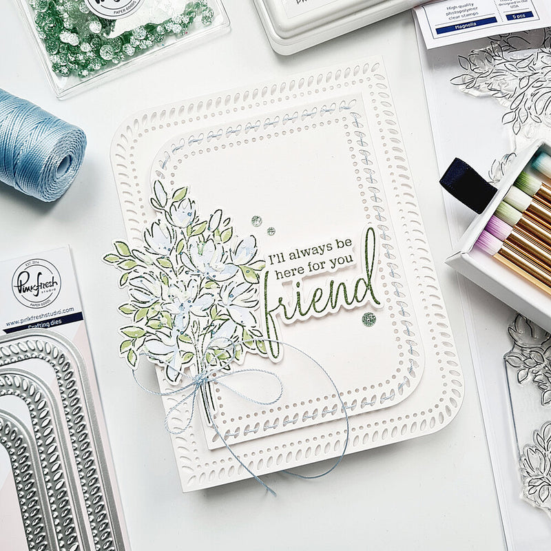 Pinkfresh Studio Essentials Die Set Rounded & Braided Rectangle