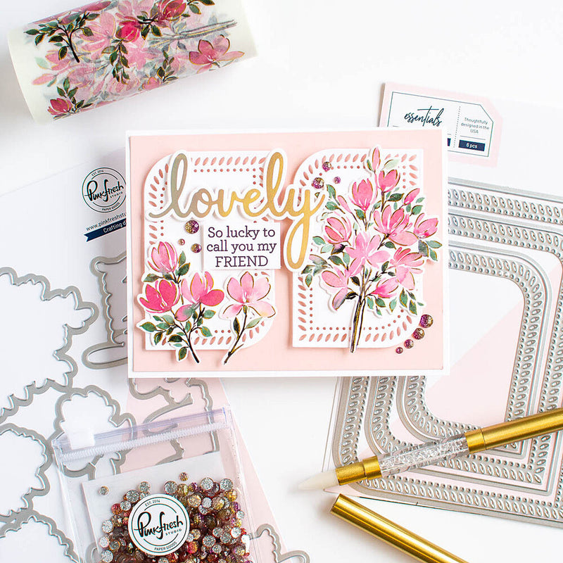 Pinkfresh Studio Essentials Die Set Rounded & Braided Rectangle