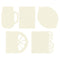 P13 Light Chipboard Album Base 6"X6" Mix and Match, P13 Fresh Lemonade*