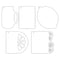 P13 Light Chipboard Album Base 6"X6" Mix and Match, P13 Fresh Lemonade*