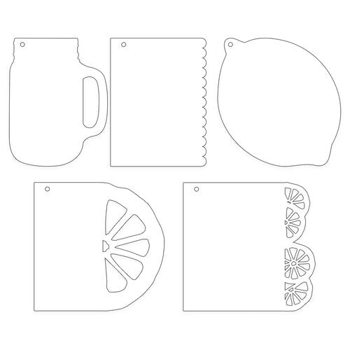 P13 Light Chipboard Album Base 6"X6" Mix and Match, P13 Fresh Lemonade*