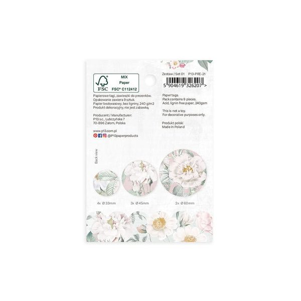 P13 Precious Double-Sided Cardstock Tags 9 pack
