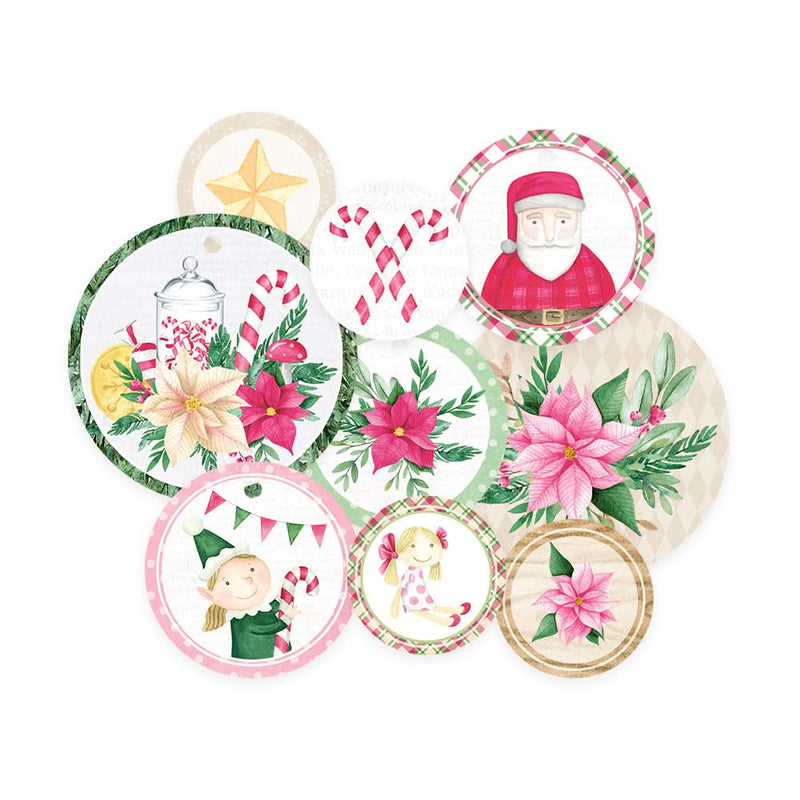 P13 Santa's Workshop Double-Sided Cardstock Tags 9 pack