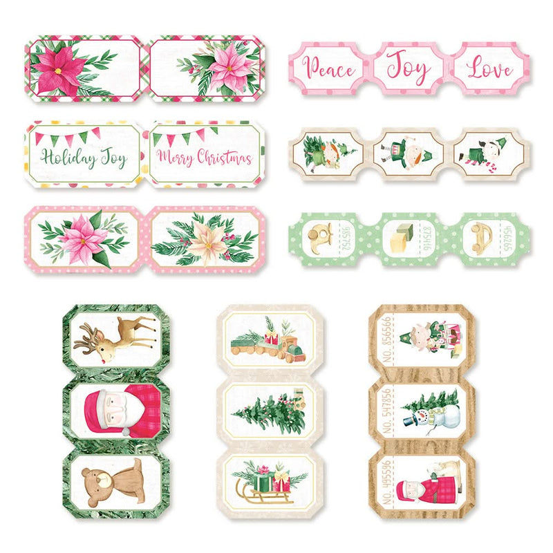 P13 Santa's Workshop Ephemera Cardstock Die-cuts 9 pack  Tickets*