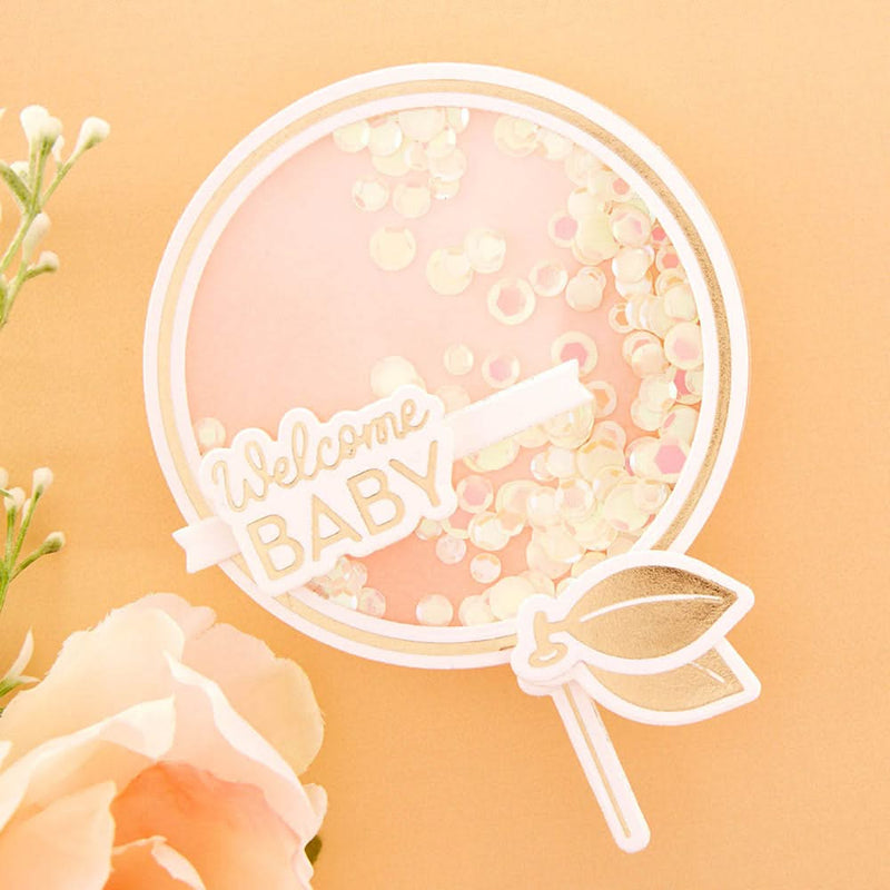 Spellbinders Glimmer Hot Foil Plate & Die Set Giant Party Balloon*