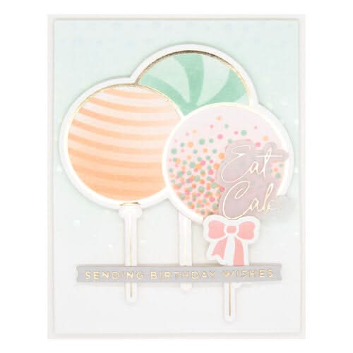 Spellbinders Glimmer Hot Foil Plate & Die Set Party Balloons Bouquet*
