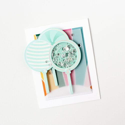 Spellbinders Glimmer Hot Foil Plate & Die Set Party Balloons Bouquet*