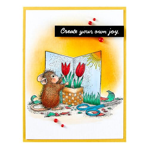 House Mouse Cling Rubber Stamp Creative Day