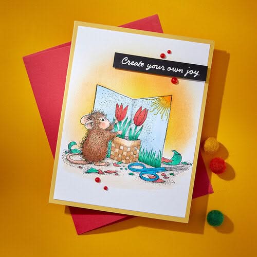 House Mouse Cling Rubber Stamp Creative Day