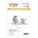 House Mouse Cling Rubber Stamp Healing Thoughts