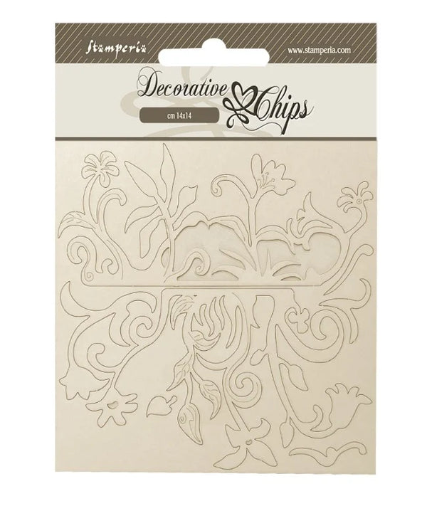 Stamperia Decorative Chips 5.5"x 5.5" - Hidden Grove - Pattern