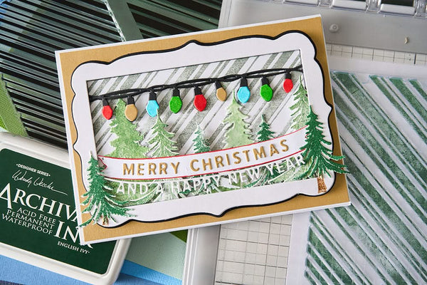 Sizzix Candy Stripes Clear Stamps (2-Piece Set)