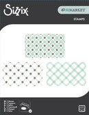 Sizzix Clear Stamps Set By 49 and Market 2/Pkg - Tartan