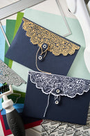 Sizzix Thinlits Die Set By 49 and Market 10/Pkg - Laced Folio