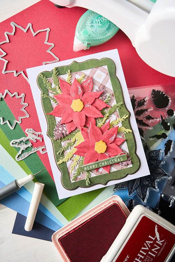 Sizzix Thinlits Die Set By 49 and Market 15/Pkg - Snap and Swap Merry Christmas