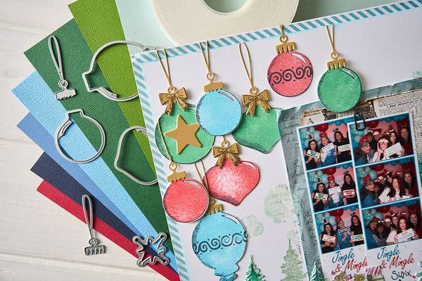 Sizzix-Ready Baubles Clear Stamp Set w/ Framelits