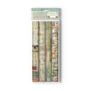 Stamperia Polyester Fabric 12"x 12" 4/Pkg - Garden