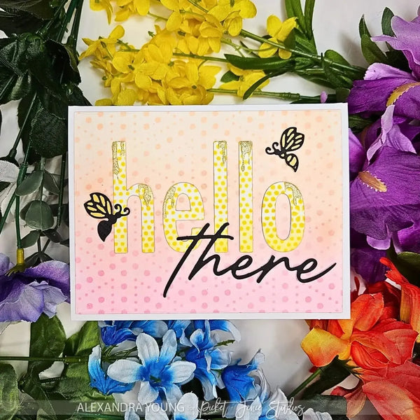 Picket Fence Studios Stencil 6"x 8" - I Bee Home*