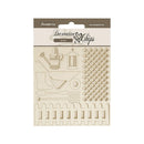 Stamperia Decorative Chips 5.5"x 5.5" - Garden - Tools
