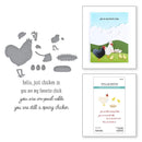 Spellbinders Clear Stamp & Die Set On the Farm Collection Spring Chicken