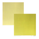 Two square sheets of textured paper in shades of pale olive and olive, overlapping on a plain white background. 