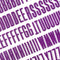 Shimelle Main Character Energy Thickers Stickers 188/Pkg - Alpha Purple Glitter