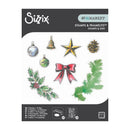 Sizzix Clear Stamps Set 9/Pkg w/ 8/Pkg Framelits Die Set by 49 and Market - Build a Wreath