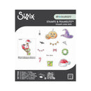 Sizzix Clear Stamps Set 13/Pkg w/ 12/Pkg Framelits Die Set by 49 and Market - Holiday Drop
