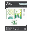 Sizzix Clear Stamps Set 13/Pkg w/ 2/Pkg Stencils Set by 49 & Market - Outdoor Essentials