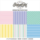 Everett Rd. Springtime Paper Pack 6"X6" Stripes*